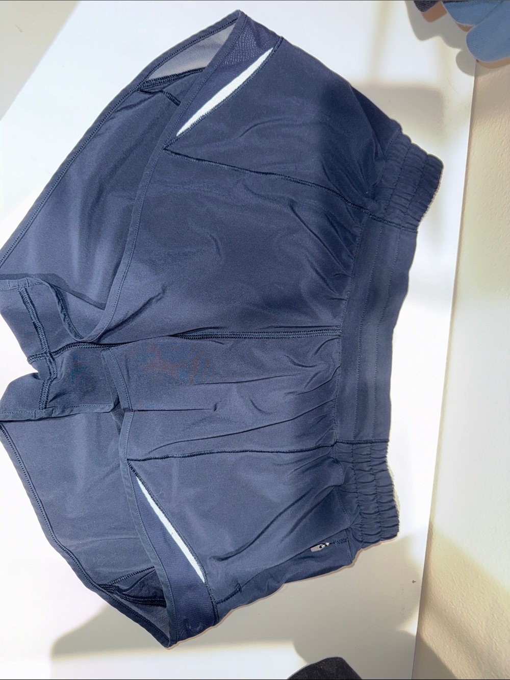 lululemon athletica Navy Hotty Hot Shorts 2.5”